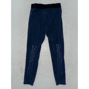 Adidas Leggings Women Size M Blue Dark Navy Blue Ankle Length